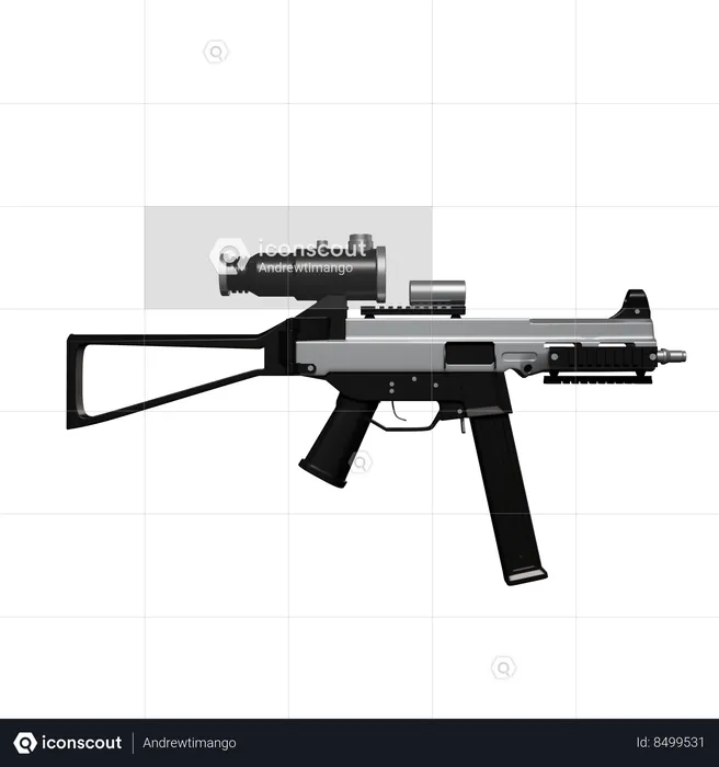 Shooting Gun  3D Icon