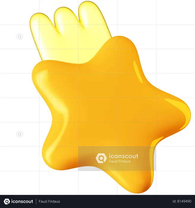 Shooting Star  3D Icon