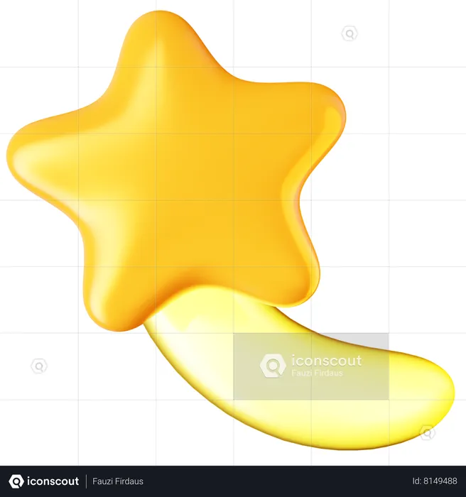 Shooting Star  3D Icon