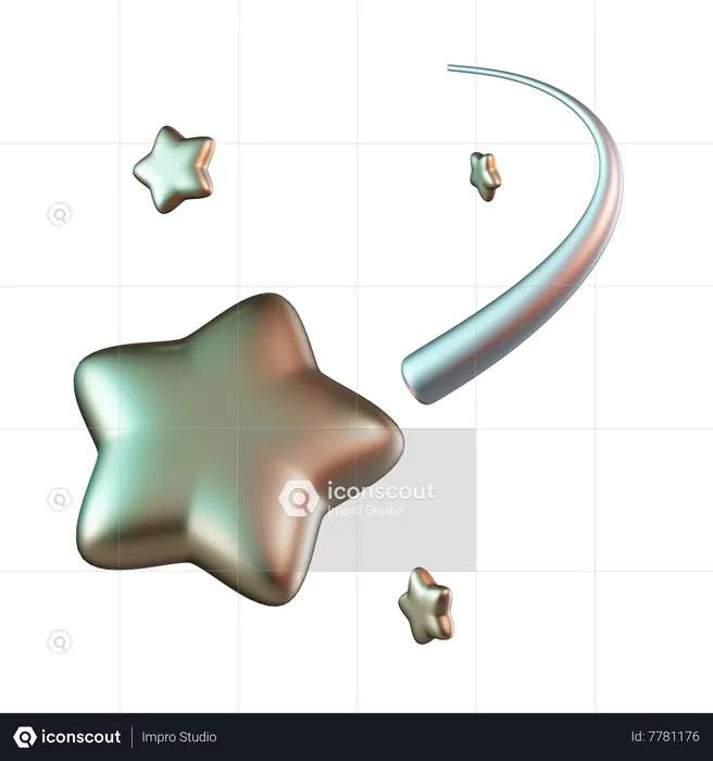 Shooting Star  3D Icon