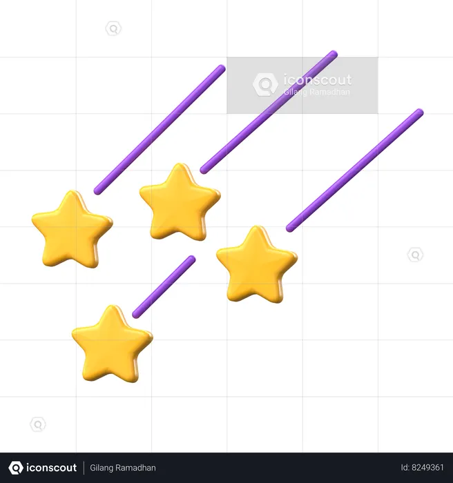 Shooting Star  3D Icon