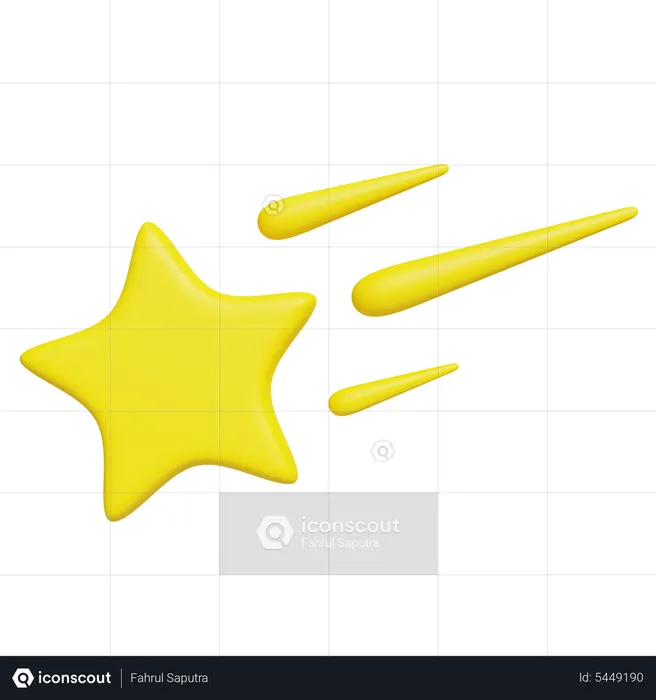 Shooting Star  3D Icon