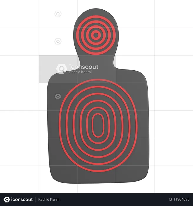 SHOOTING TARGET  3D Icon