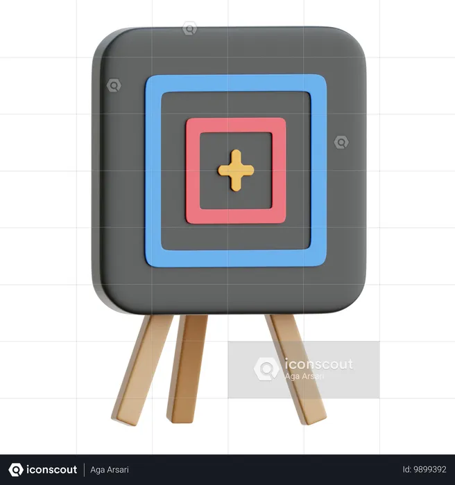 Shooting Target  3D Icon