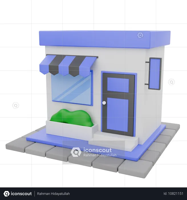 店  3D Icon