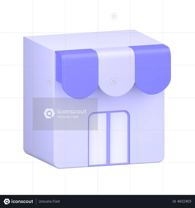 Shop  3D Icon