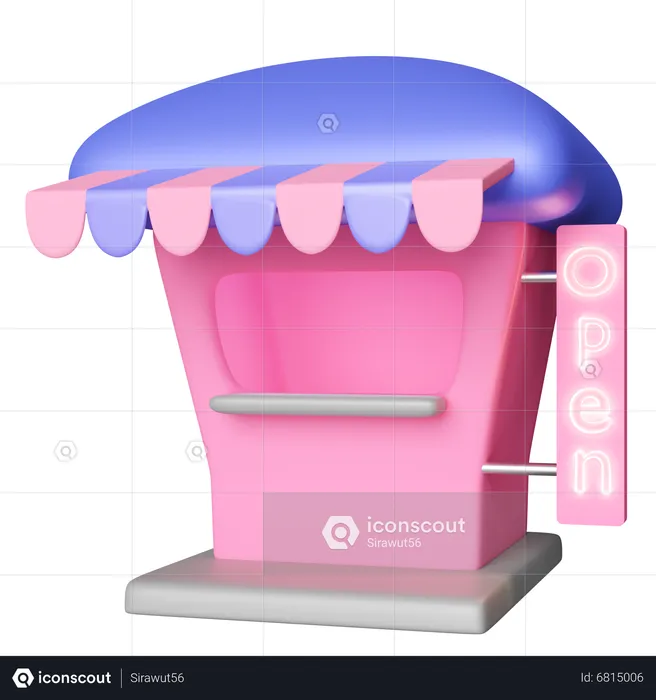 Shop  3D Icon