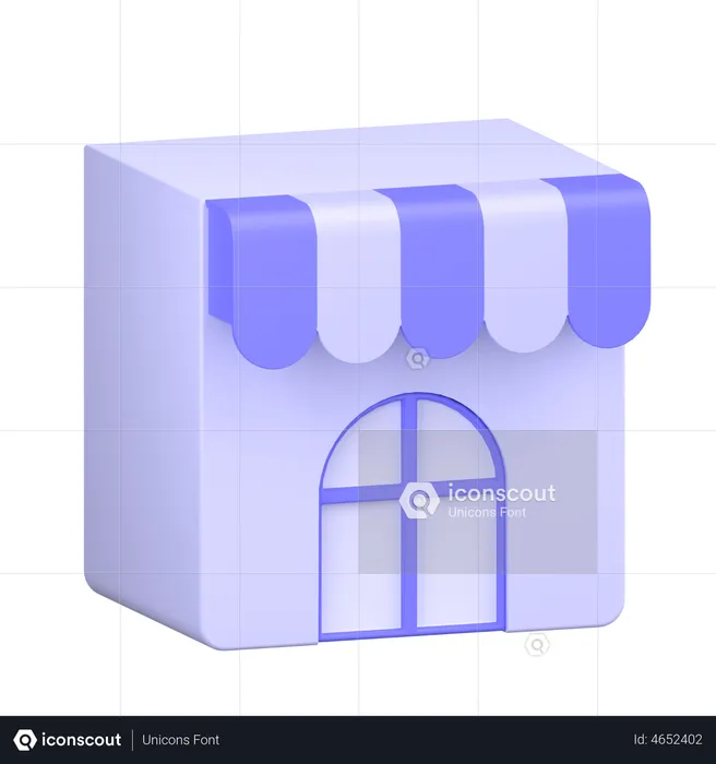 Shop  3D Icon