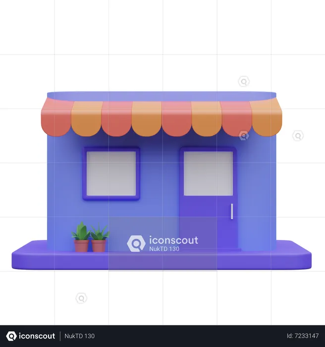 Shop  3D Icon