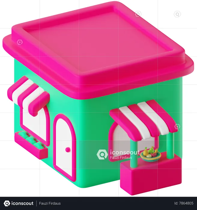 Shop  3D Icon