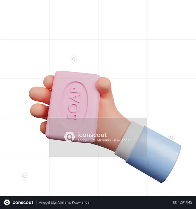 Shop Holding Hand Gesture  3D Illustration