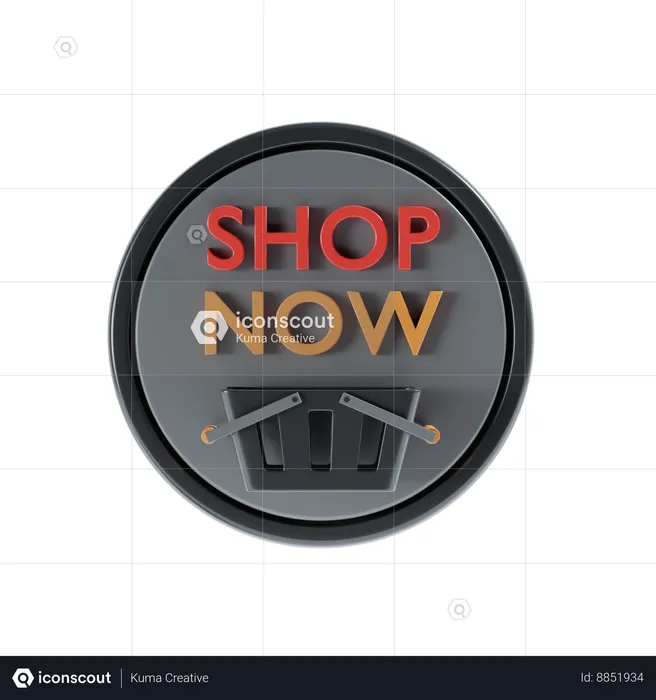 Shop now  3D Illustration