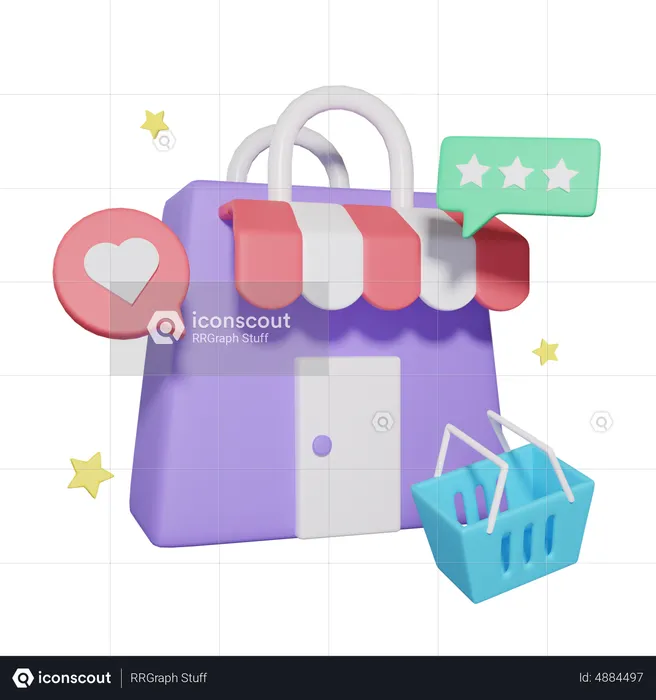 Shop Review  3D Icon