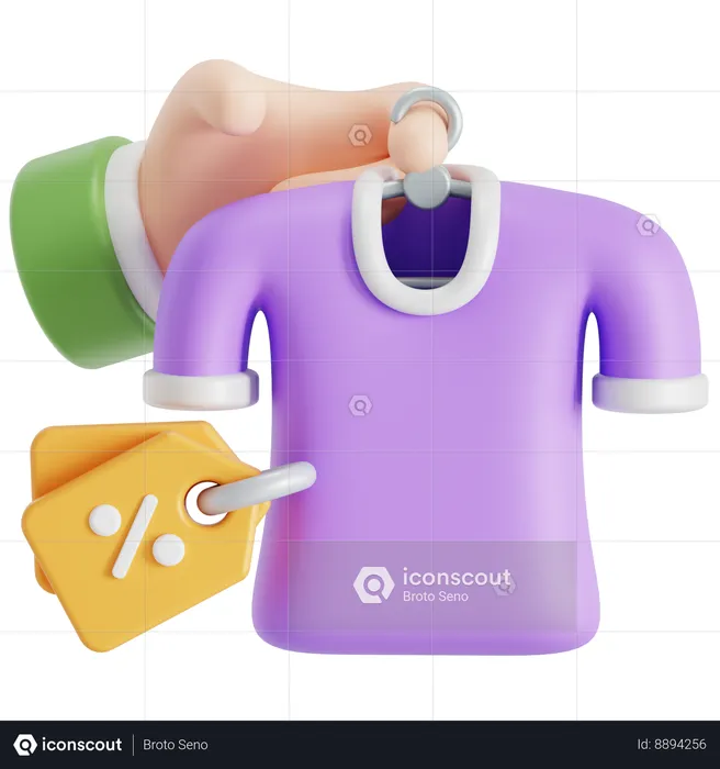 Shop shirt  3D Icon