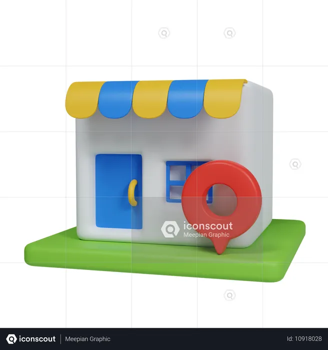 Shop-Standort  3D Icon