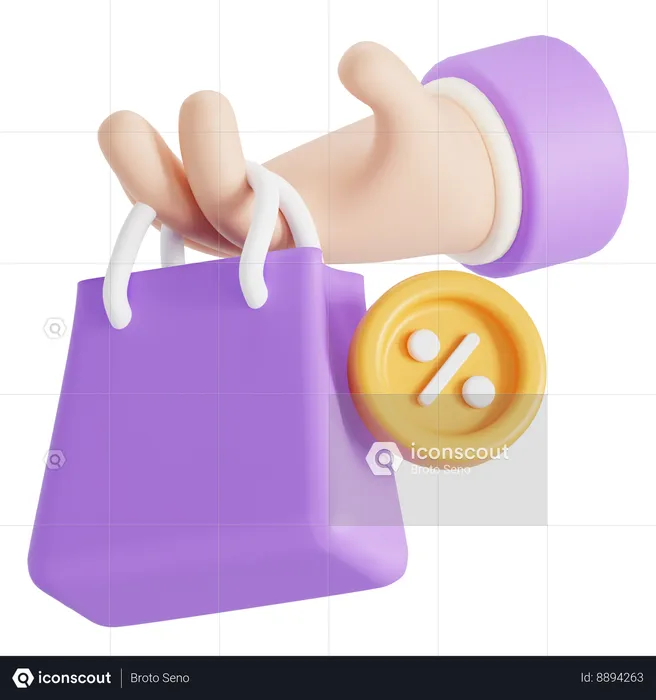 Shopping  3D Icon