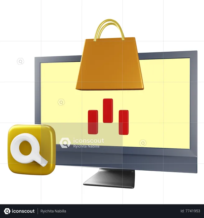 Shopping Advertising  3D Icon