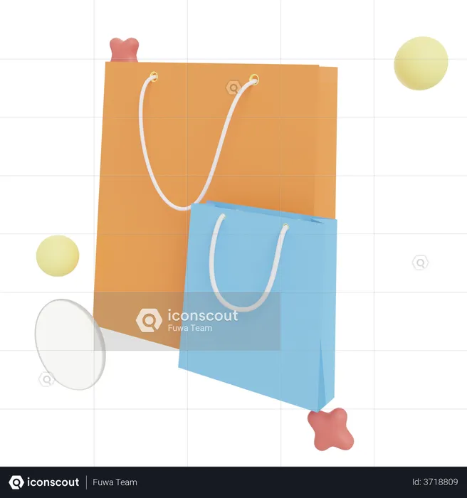 Shopping Bag  3D Illustration