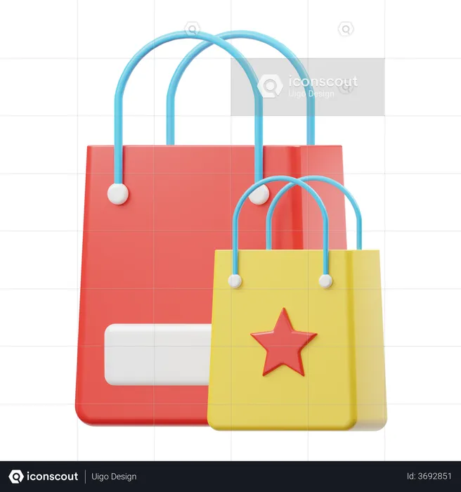 Shopping Bag  3D Illustration