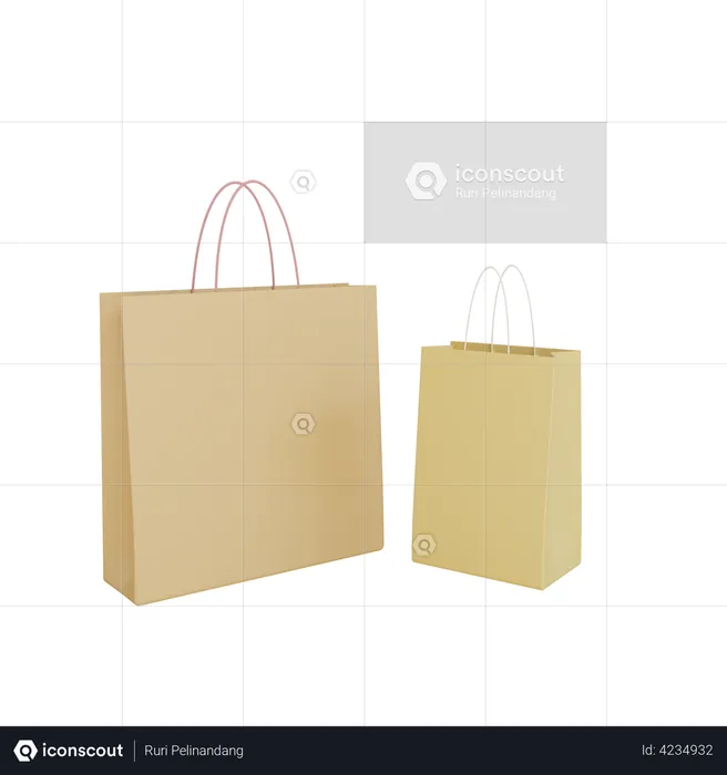 Shopping Bag  3D Illustration