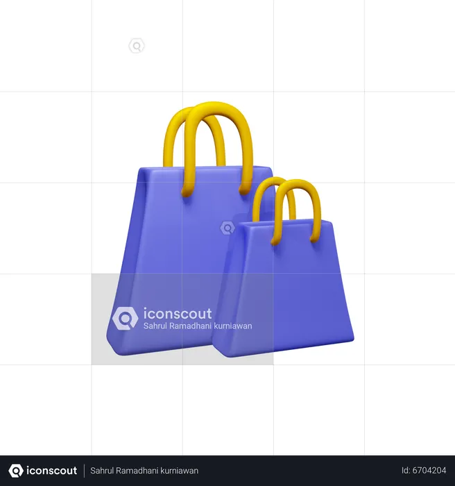 Shopping Bags  3D Icon