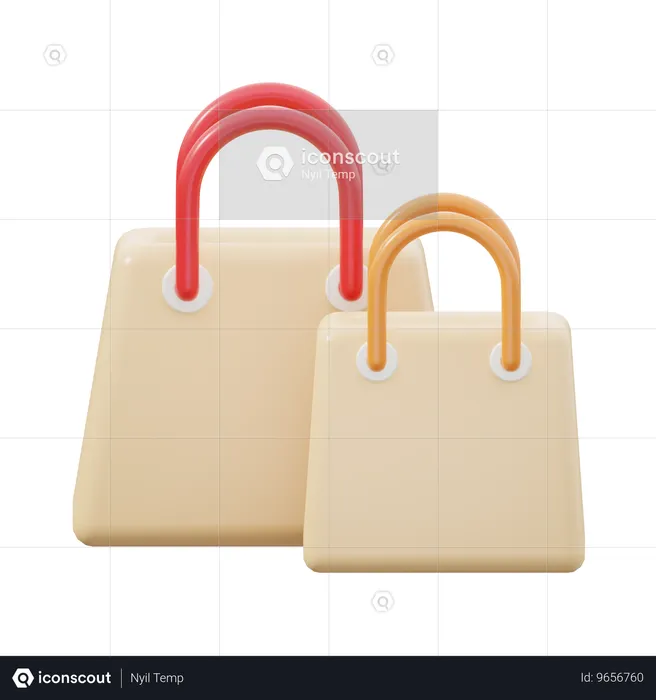 Shopping Bags  3D Icon