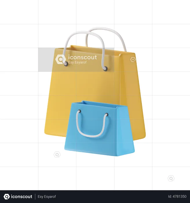 Shopping Bags  3D Icon