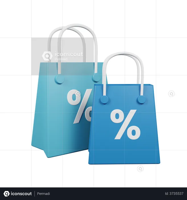 Shopping Bags  3D Illustration