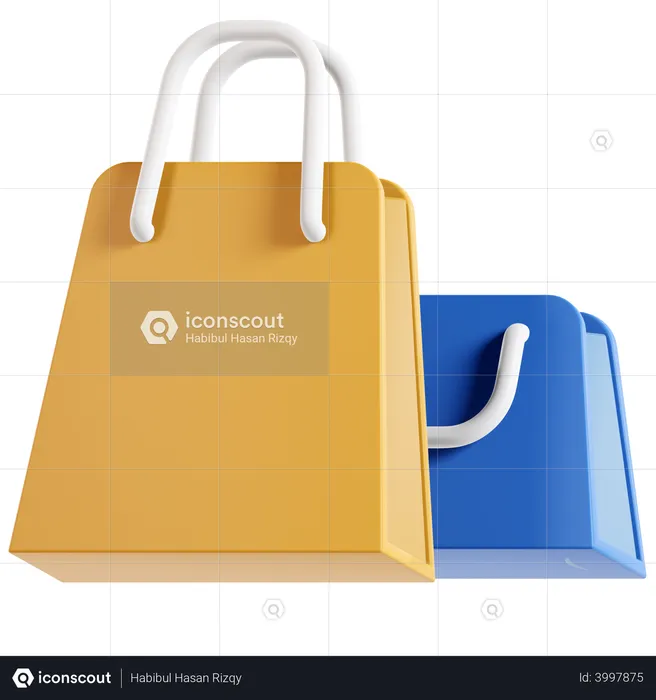 Shopping Bags  3D Illustration