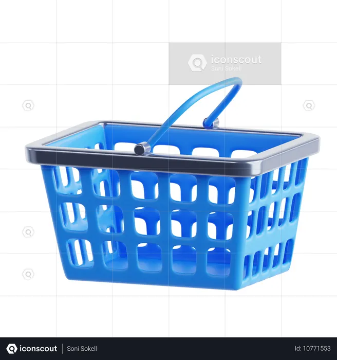 Shopping Basket  3D Icon