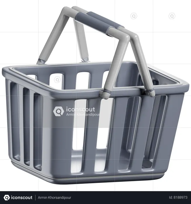 Shopping Basket  3D Icon