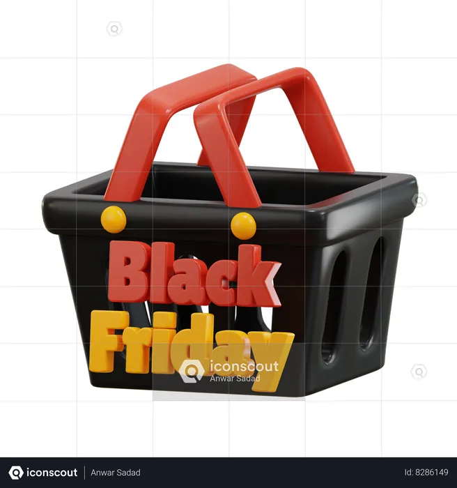 Shopping Basket  3D Icon