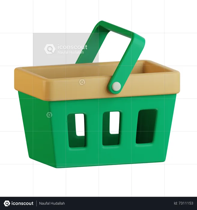 Shopping Basket  3D Icon