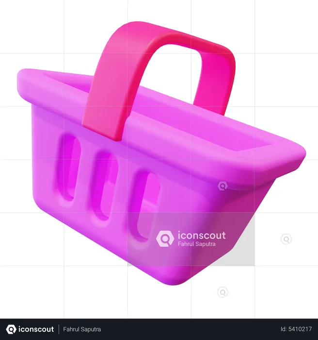 Shopping Basket  3D Icon