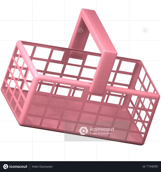 Shopping Basket  3D Icon