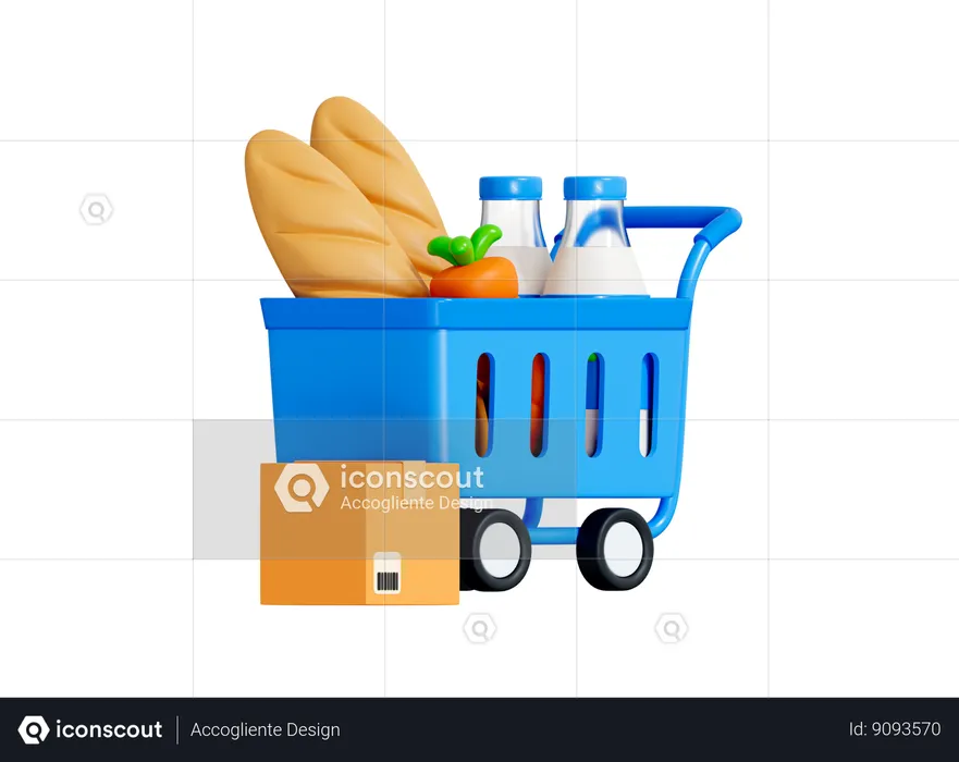 Shopping Basket  3D Icon