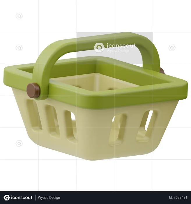 Shopping Basket  3D Icon