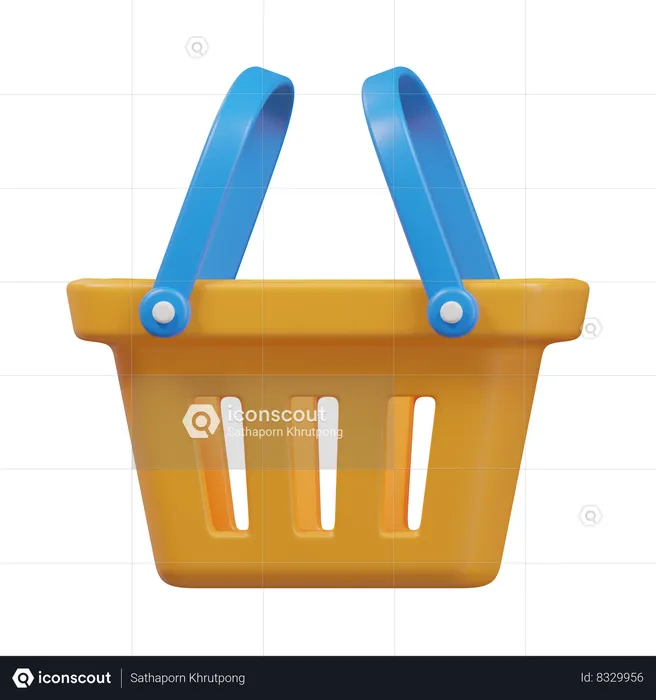 Shopping Basket  3D Icon