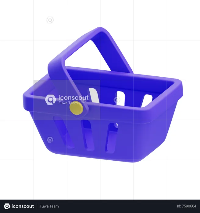 Shopping Basket  3D Icon