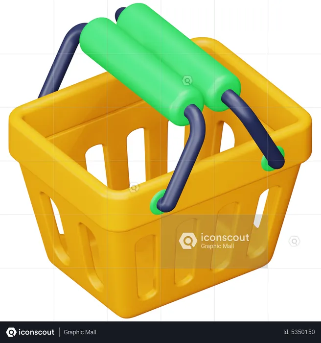 Shopping Basket  3D Icon