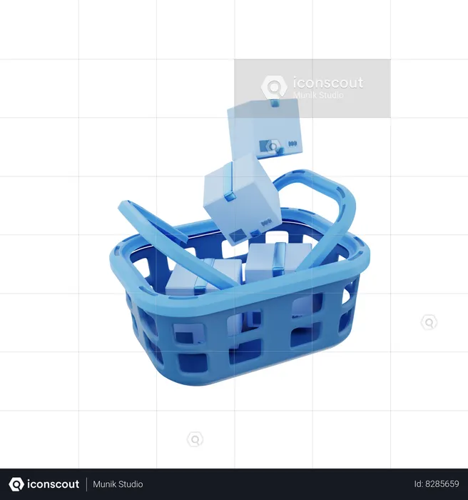 Shopping Basket  3D Icon