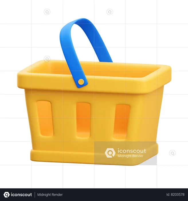 Shopping Basket  3D Icon