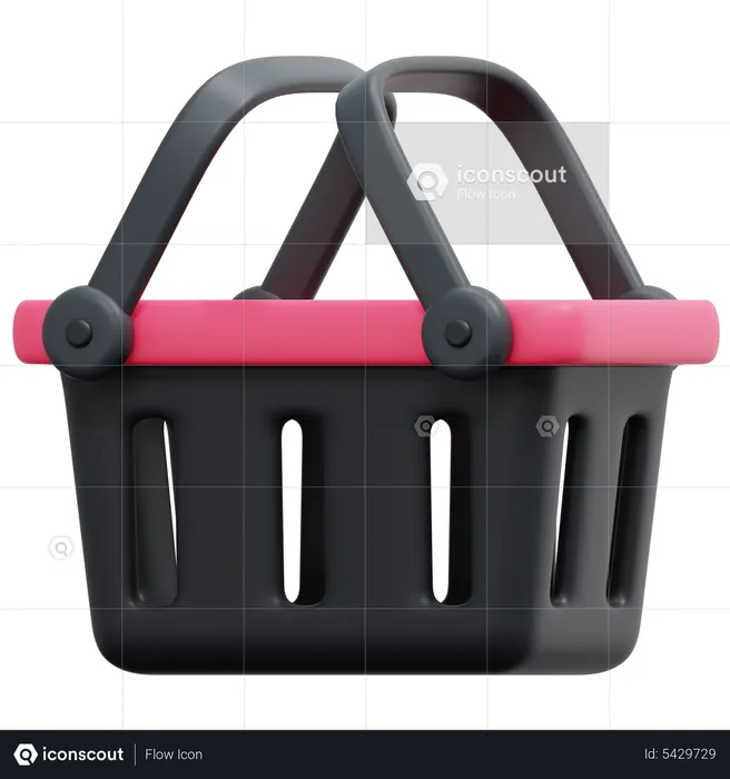 Shopping Basket  3D Icon