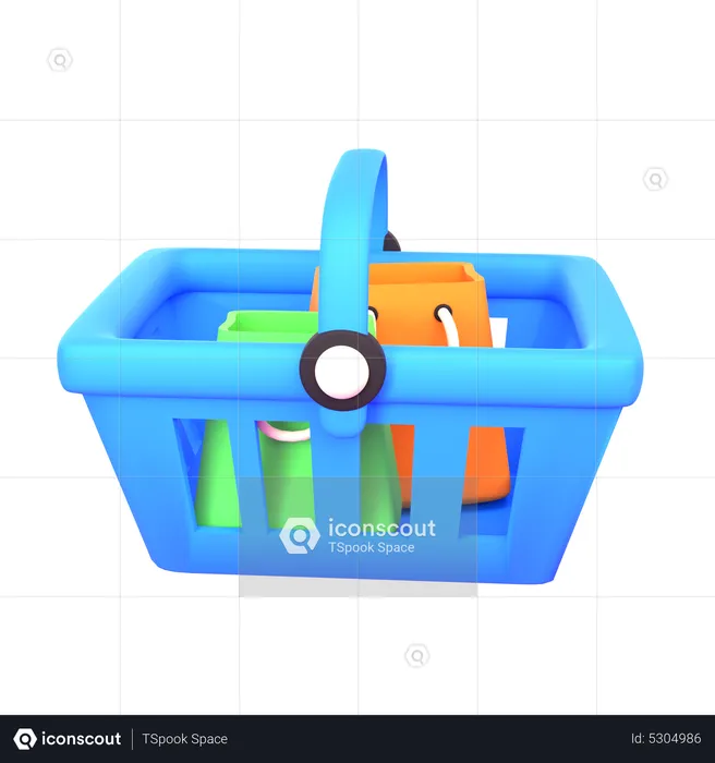 Shopping Basket  3D Icon