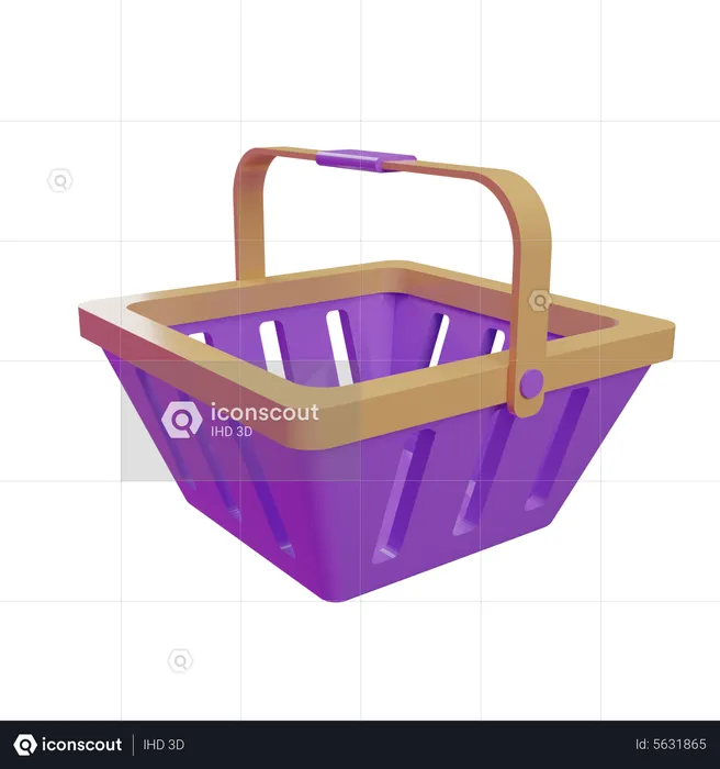 Shopping Basket  3D Icon