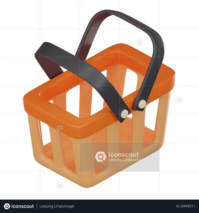 Shopping Basket  3D Icon