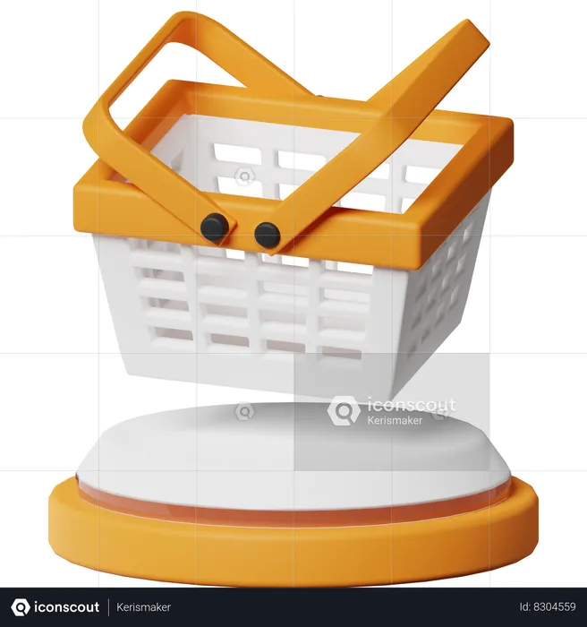 Shopping Basket  3D Icon