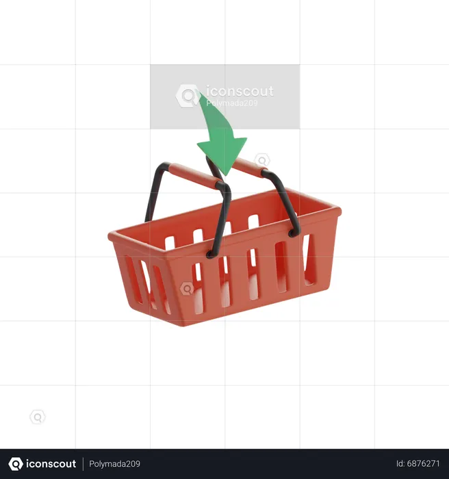 Shopping Basket  3D Icon