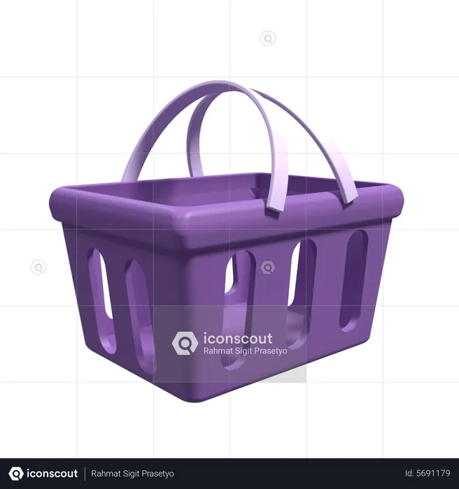 Shopping Basket  3D Icon