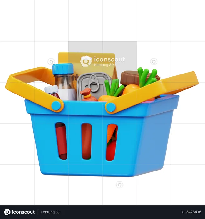 Shopping basket  3D Icon